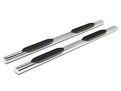 Barricade E-Series 5-Inch Oval Straight Side Step Bars; Stainless Steel (20-25 Sierra 2500 HD Crew Cab)