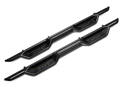Barricade NB1 Running Boards; Textured Black (20-25 Sierra 2500 HD Double Cab)