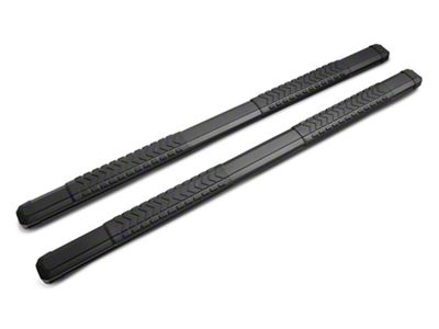 Barricade Saber 5-Inch Aluminum Side Step Bars; Black Cover Plates (20-25 Sierra 2500 HD Double Cab)
