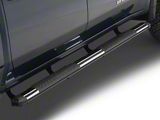 Barricade Saber 5-Inch Aluminum Side Step Bars; Stainless Cover Plates (20-26 Sierra 2500 HD Crew Cab)