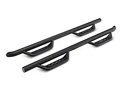 Barricade Tubular Drop Steps; Fine Textured Black Finish (20-24 Sierra 2500 HD Double Cab)