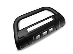 Barricade 3.50-Inch Bull Bar with Skid Plate and 20-Inch LED Light Bar; Textured Black (11-19 Sierra 3500 HD)