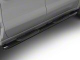 Barricade 5-Inch Oval Bent End Side Step Bars; Black (20-26 Sierra 3500 HD Crew Cab)