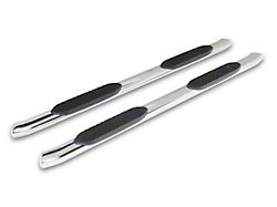 Barricade E-Series 5-Inch Oval Bent End Side Step Bars; Stainless Steel (20-25 Sierra 3500 HD Crew Cab)