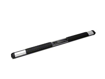 Barricade Saber 5-Inch Aluminum Side Step Bars; Stainless Cover Plates (20-25 Sierra 3500 HD Crew Cab)
