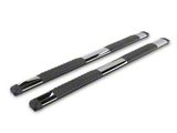 Barricade Saber 5-Inch Aluminum Side Step Bars; Stainless Cover Plates (20-26 Sierra 3500 HD Crew Cab)