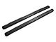 Barricade Saber 5-Inch Aluminum Side Step Bars; Black Cover Plates (19-24 Silverado 1500 Double Cab)