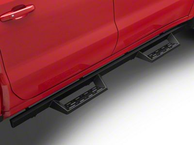 Barricade Canyon Drop Steps; Textured Black (19-25 Silverado 1500 Crew Cab)