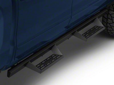 Barricade Canyon Drop Steps; Textured Black (07-18 Silverado 1500 Crew Cab)