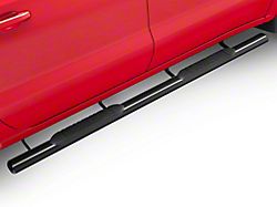 Barricade E-Series Oval Straight Side Step Bars; Black (19-25 Silverado 1500 Crew Cab)