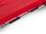 Barricade E-Series Oval Straight Side Step Bars; Stainless Steel (19-25 Silverado 1500 Crew Cab)