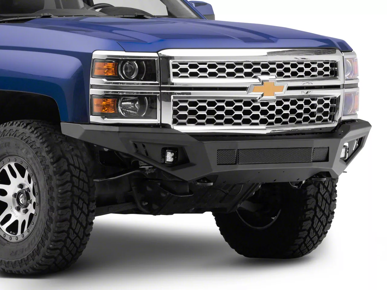 Barricade HD Off-Road Front Bumper with LED Lighting - Truck Exterior
