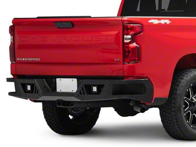 Barricade HD Rear Bumper with LED Fog Lights (19-24 Silverado 1500)