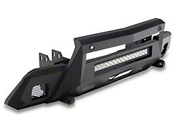 Barricade HD Stubby Front Bumper with Winch Mount and 20-Inch Single Row LED Light Bar (22-25 Silverado 1500, Excluding ZR2)