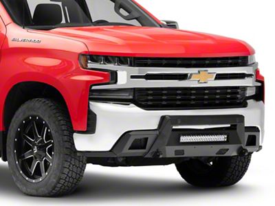 Barricade HD Stubby Front Bumper with 20-Inch Dual Row LED Light Bar (19-21 Silverado 1500)