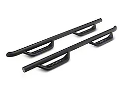 Barricade Tubular Drop Steps; Fine Textured Black Finish (19-25 Silverado 1500 Double Cab)