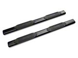 Barricade 6-Inch Oval Straight End Side Step Bars; Black (20-25 Silverado 2500 HD Double Cab)
