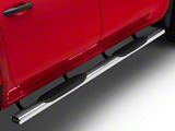 Barricade E-Series 5-Inch Oval Straight Side Step Bars; Stainless Steel (20-25 Silverado 2500 HD Crew Cab)