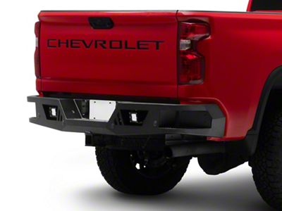 Barricade HD Rear Bumper with LED Fog Lights (20-24 Silverado 2500 HD)