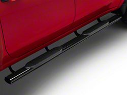 Barricade E-Series 5-Inch Oval Straight Side Step Bars; Black (20-25 Silverado 3500 HD Crew Cab)