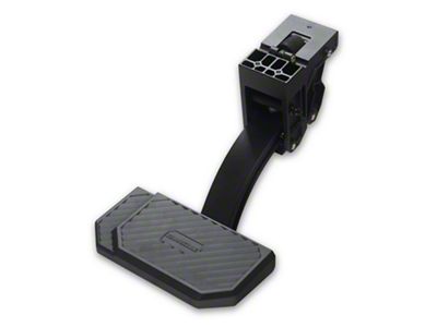 Barricade Manual Corner Bed Step; Black (15-19 Silverado 3500 HD)