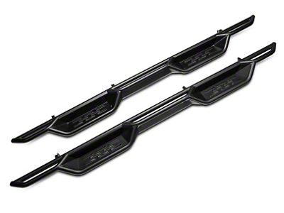 Barricade NB1 Running Boards; Textured Black (20-24 Silverado 3500 HD Double Cab)