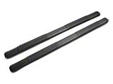 Barricade Saber 5-Inch Aluminum Side Step Bars; Black Cover Plates (20-26 Silverado 3500 HD Double Cab)