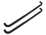 Barricade 3-Inch 90 Degree Bent End Side Step Bars; Black (17-25 F-250 Super Duty SuperCab)