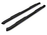 Barricade 5-Inch Oval 60 Degree Bent End Side Step Bars; Black (17-26 F-250 Super Duty SuperCab)
