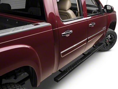 Barricade T4 Side Step Bars; Rocker Mount; Black (07-13 Sierra 1500 Extended Cab, Crew Cab)