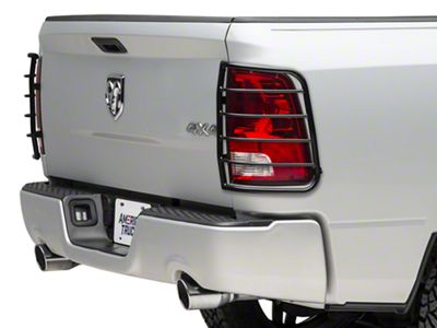 RedRock Tail Light Guards; Black (09-18 RAM 1500)