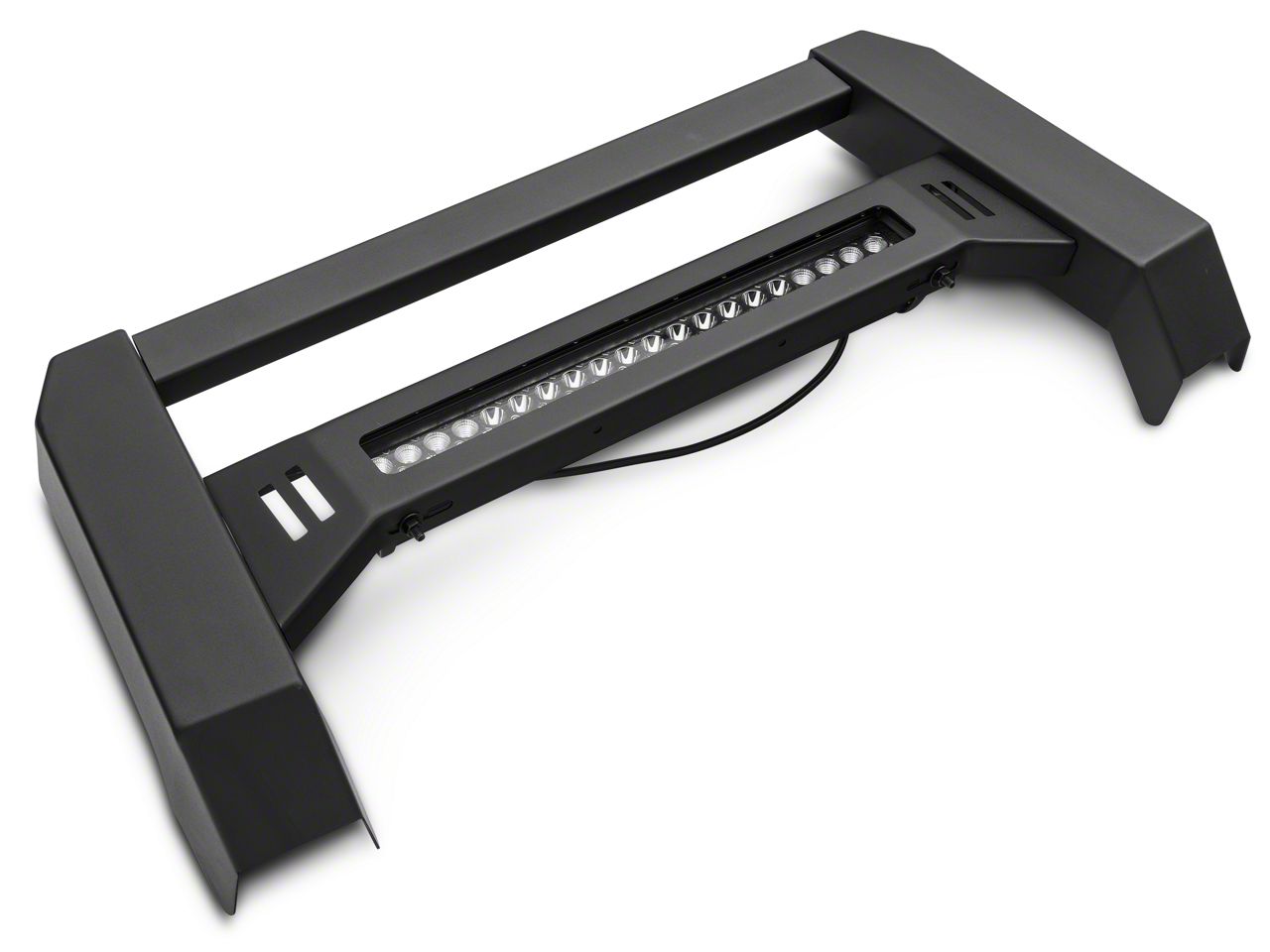 Barricade F-150 XHD Bull Bar with Dual Row LED Light Bar; Black T537052 ...