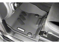 BaseLayer Custom-Fit All Weather Front and Rear Floor Liners with Gray Logo; Black (19-26 RAM 1500 Crew Cab)