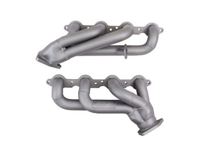 BBK 1-3/4-Inch Tuned Length Shorty Headers; Titanium Ceramic (07-09 6.0L Silverado 1500)