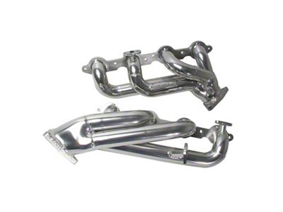 BBK 1-3/4-Inch Tuned Length Shorty Headers; Polished Silver Ceramic (99-04 4.8L, 5.3L Silverado 1500)