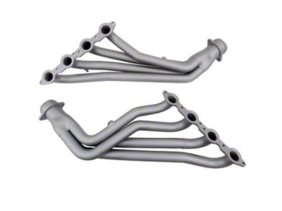 BBK 1-3/4-Inch Long Tube Headers with Y-Pipe; Titanium Ceramic (99-02 4.8L, 5.3L Silverado 1500)