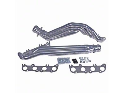 BBK 1-3/4-Inch Long Tube Headers; Polished Silver Ceramic (11-14 5.0L F-150)