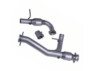 BBK 3-Inch Y-Pipe with Catalytic Converters (11-14 5.0L F-150 w/ Long Tube Headers)