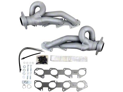 BBK 1-3/4-Inch Shorty Headers; Titanium Ceramic (19-24 5.7L RAM 1500)