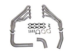 BBK 1-3/4-Inch Long Tube Headers; Polished Silver Ceramic (99-02 4.8L, 5.3L Sierra 1500)