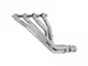 BBK 1-3/4-Inch Long Tube Headers with Y-Pipe; Polished Silver Ceramic (99-02 4.8L, 5.3L Sierra 1500)