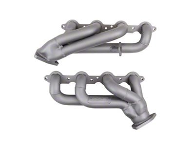 BBK 1-3/4-Inch Tuned Length Shorty Headers; Titanium Ceramic (07-09 6.0L Silverado 3500 HD)