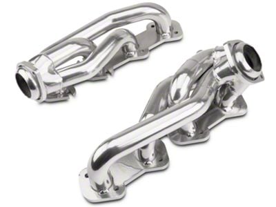 BBK 1-5/8-Inch Tuned Length Shorty Headers; Polished Silver Ceramic (97-03 4.6L F-150)