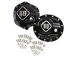 BD Power AA 12-9.25 Front and AA 14-11.5 Rear Differential Covers; Black (14-18 RAM 2500)