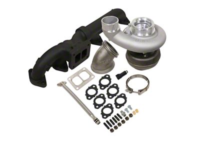 BD Power Iron Horn Turbo Kit with S361SXE/76 0.91 AR Wheel Size (03-07 5.9L RAM 2500)