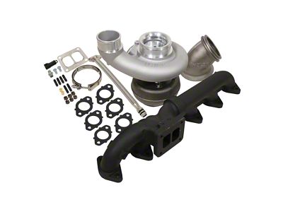 BD Power Iron Horn Turbo Kit with S366SXE/80 1.00 AR Wheel Size (03-07 5.9L RAM 2500)