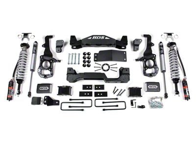 BDS 6-Inch Coil-Over Suspension Lift Kit with Fox Coil-Overs and Fox Shocks (21-24 4WD F-150 SuperCab, SuperCrew w/o CCD System, Excluding PowerBoost, PowerStroke, Raptor & Tremor)