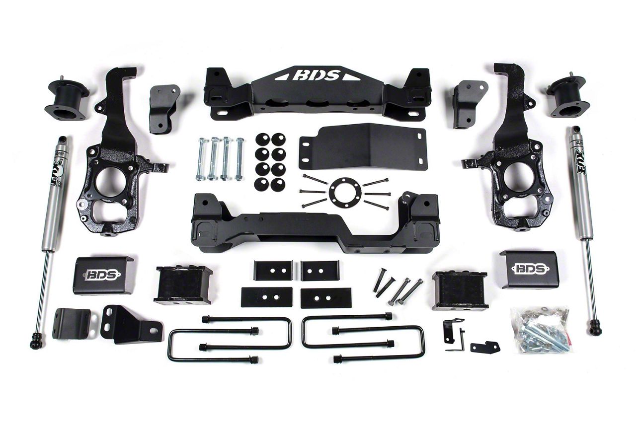 BDS 6-Inch Suspension Lift Kit with Fox Shocks (21-24 4WD F-150 SuperCab, SuperCrew w/o CCD System, Excluding PowerBoost, PowerStroke, Raptor &…