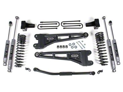BDS 2.50-Inch Radius Arm Suspension Lift Kit with 4-Inch Lift Blocks and NX2 Nitro Shocks (11-16 4WD 6.7L Powerstroke F-250 Super Duty w/o Top Mounted Overload Springs)