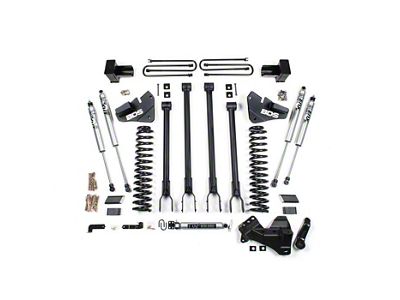 BDS 5-Inch 4-Link Suspension Lift Kit with Rear Lift Blocks and FOX 2.0 Performance Shocks (20-22 4WD 6.7L PowerStroke F-250 Super Duty)